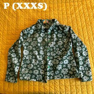 Big Bud Press Green Jacquard Lazy Daisy Work Jacket